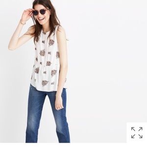 Madewell ruffle blouse in floating paisley